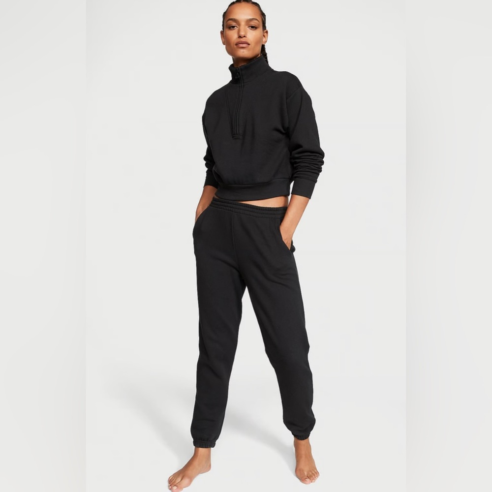 VICTORIA'S SECRET Cotton Fleece Lounge Set Sweatshirt and Pants Set